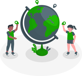 Kuvituskuva yhteisöön liittyen