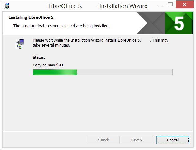 LibreOffice asentuu
